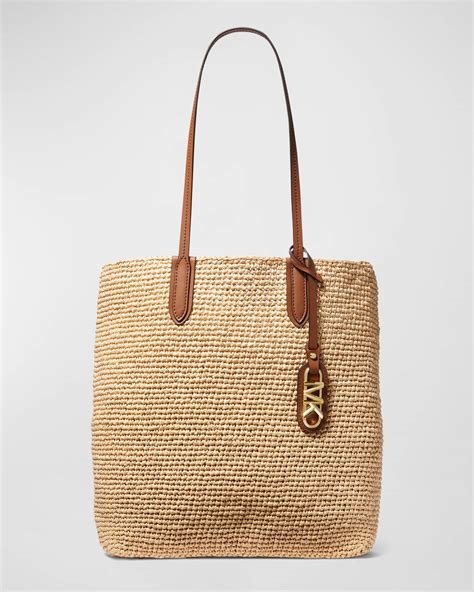 michael kors straw tote